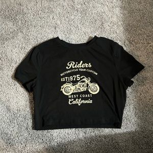 shein black crop top